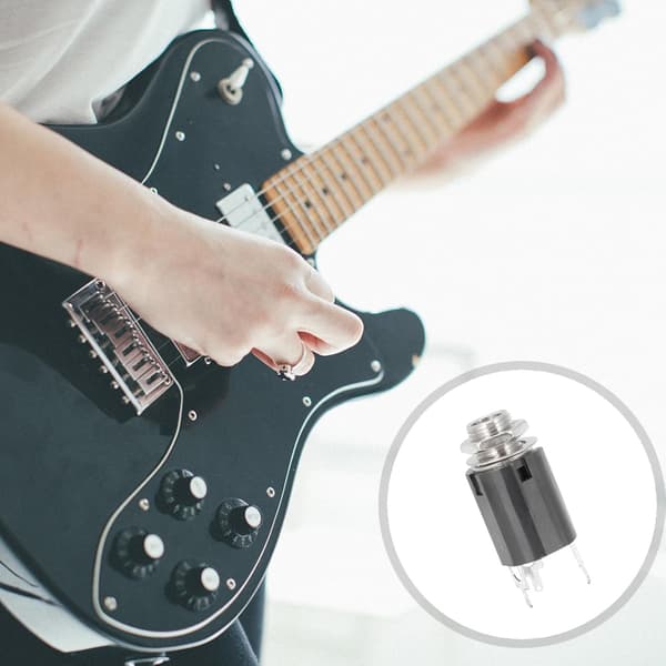 3 stk. 6,35 mm lydstik til akustisk klassisk guitar, kompositplastmateriale