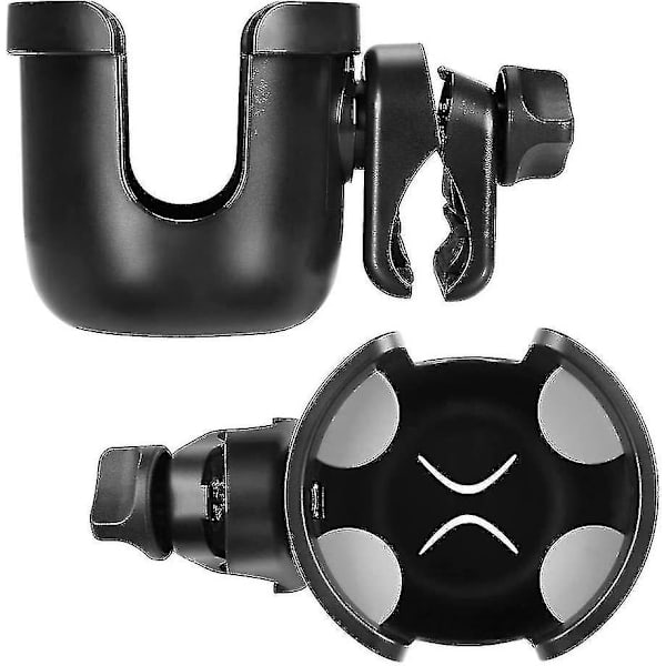 Universal koppholder for barnevogn, sykkel, stor kaliber designet koppholder for flaske med håndtak, koppholder for barnevogn, sykkel, rullestol, W
