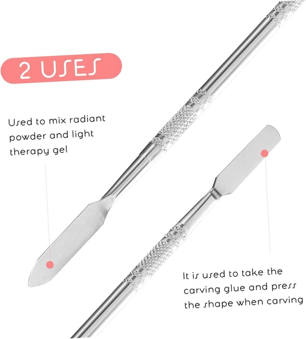 Glaspalet Neglekunstpalet til Akrylmaling og Makeup-toning 2-pak