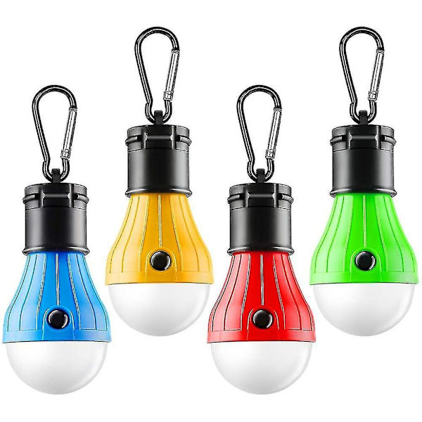 Tältlampa 4-pack Bärbar LED Nödljus Campinglampa