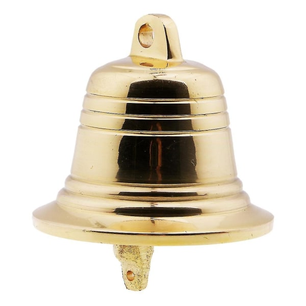 Tuulikello-riipus, kellokello avoin trumpetti antiikki messinkikello riipus kello (väri:kulta)(1kpl)