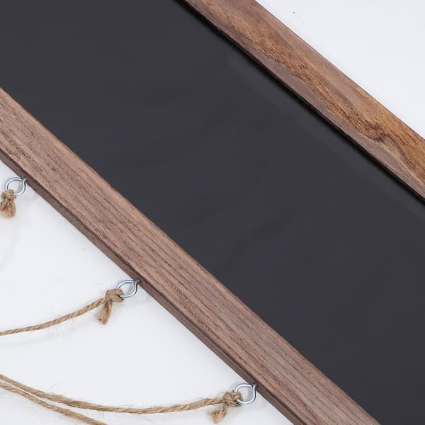 Rustikk brun hamptau veggfotoholder med klips plassbesparende bildehengere