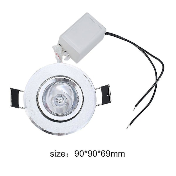 3W RGB LED Nedfelt Taklampe Spotlight Downlight