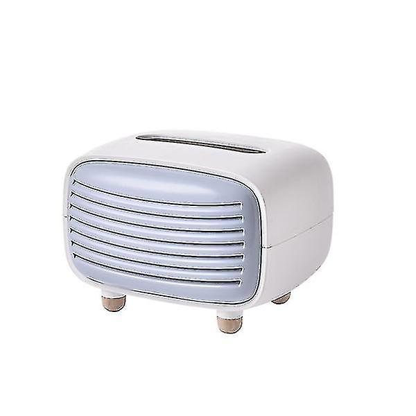 Vintage Radio Vævsæske Cover Serviet Holder Organizer Papirhåndklæde Dispenser Beholder