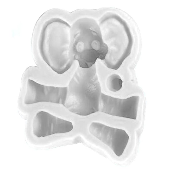 3D Elefant Silikonform för Fondant, Kakdekoration, Bakning