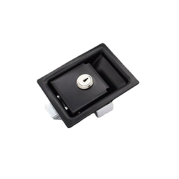 Dørlås, Udendørs Portlås Badeværelseslås Kulstofstål, Flush Mount Låsegreb Knaplås 1 Stk. Starlight
