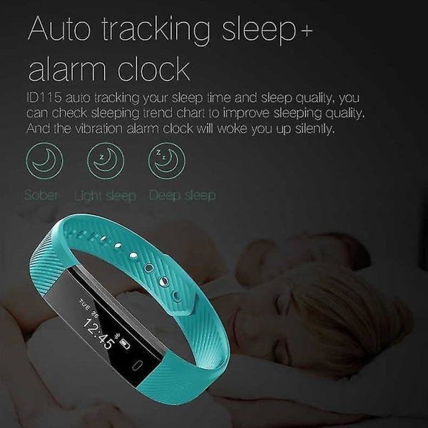 Lemfo Id115 Skridttæller Smart Armbånd Fitness Tracker