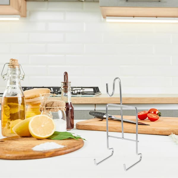 4 stk. kaffekrus og tekoppholderstativ med fatdisplay