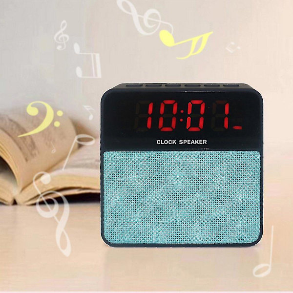 JT2605 Trådlös Bluetooth-högtalare LED-väckarklocka Handsfree