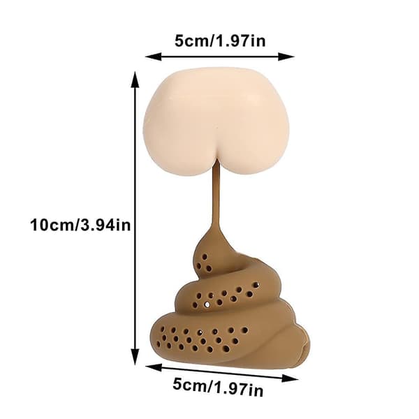 Te-infuser, Te-infuser i form af sjov silikone te-si, til løs urtete, gaveidé