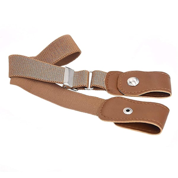 Elastiskt Bälte Utan Spänne - Beige