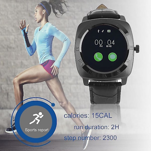 Fic-sw-654(x3) 1,2 Tommer Display Smartwatch med Legeringsskal