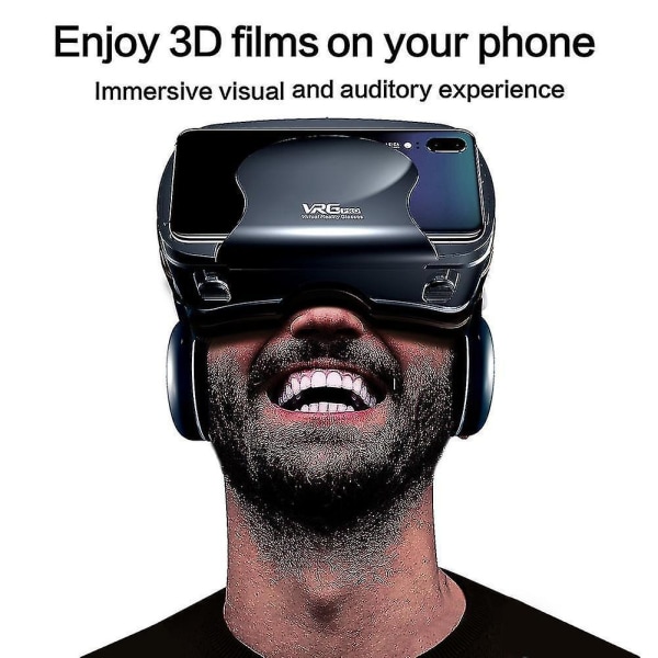 Vrg Pro Vr Gglasses Virtual Reality 3d Glasögon 5 till 7 tums telefoner