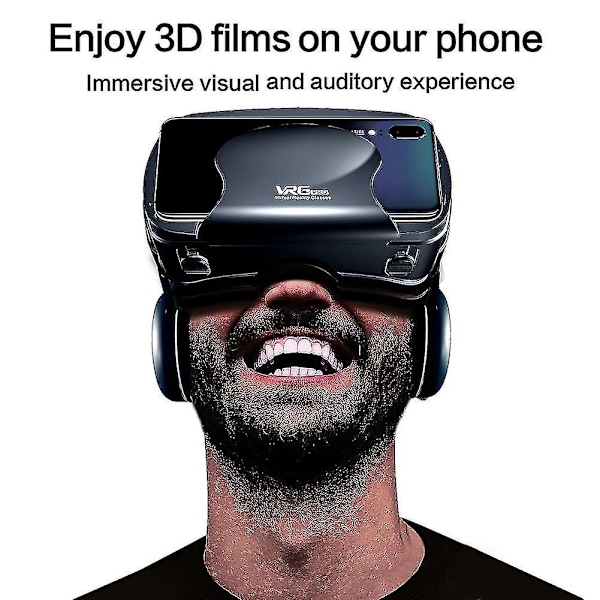 VRG Pro VR-glasögon Virtual Reality 3D-glasögon för 5 till 7 tums telefoner