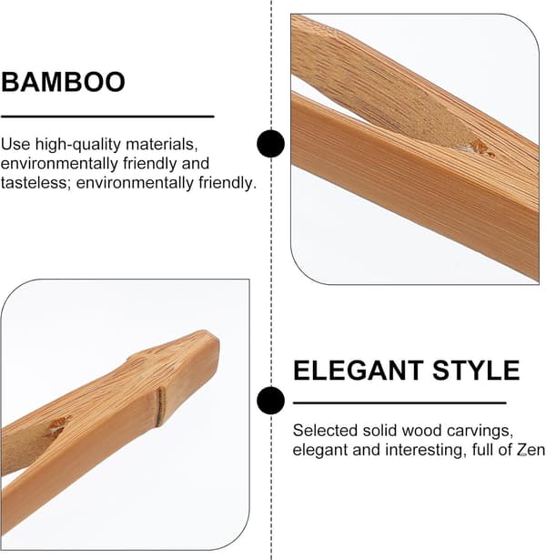 Teklämma Brödklämmor Bambu Halkfri Design Miljövänligt Köksredskap