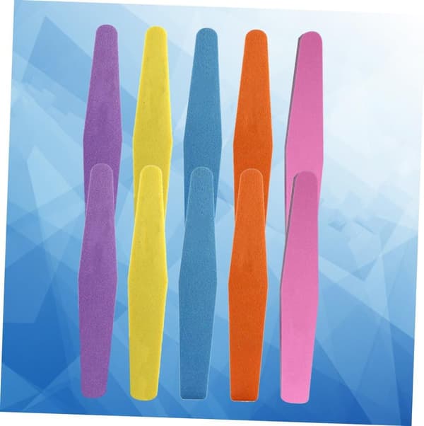 10 stk. neglebuffer neglelakkstrimler sandpapirfil slipeblokk buffer