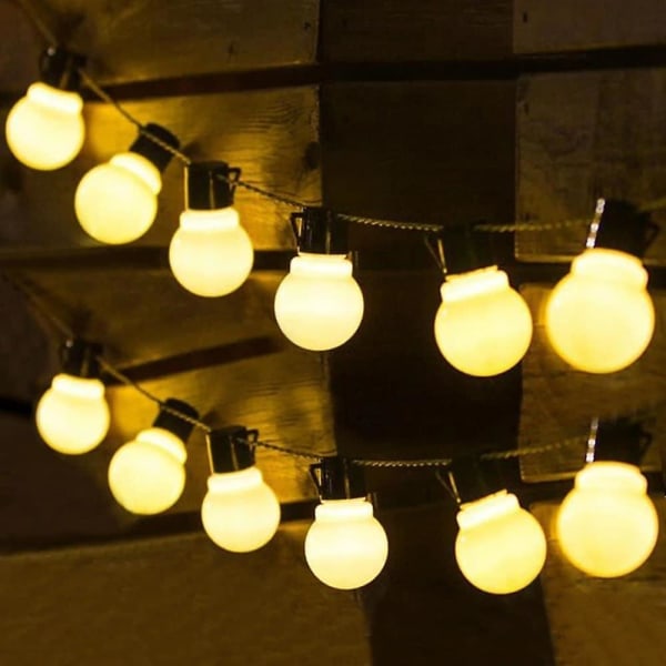 Solcelled 3,5m G50 Retro Pære LED Lyslenke Utendørs