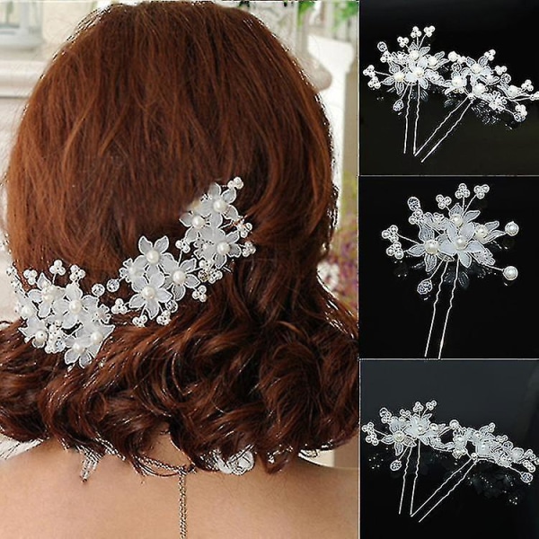 Bridal Hair Band European Headwear Handmade Pearl Clip