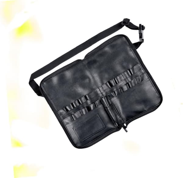 Professionel PU Makeup Børste Taljetaske Multifunktionel Kosmetik Organizer Opbevaringsrør