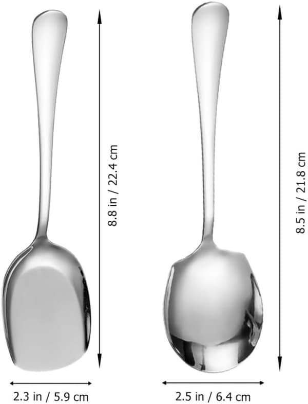 Serveringsske Sæt Rustfrit Stål Madserveringsske Ridsefast Delikat Design Sølv