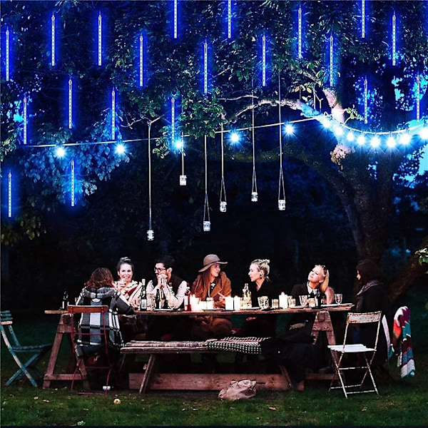 Solmeteorskurre Regnlys 50cm 8 Rør 288 LED