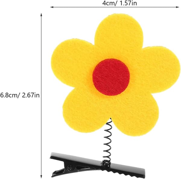 10 stk. dekorative blomsterhårklemmer til piger søde hårspænder