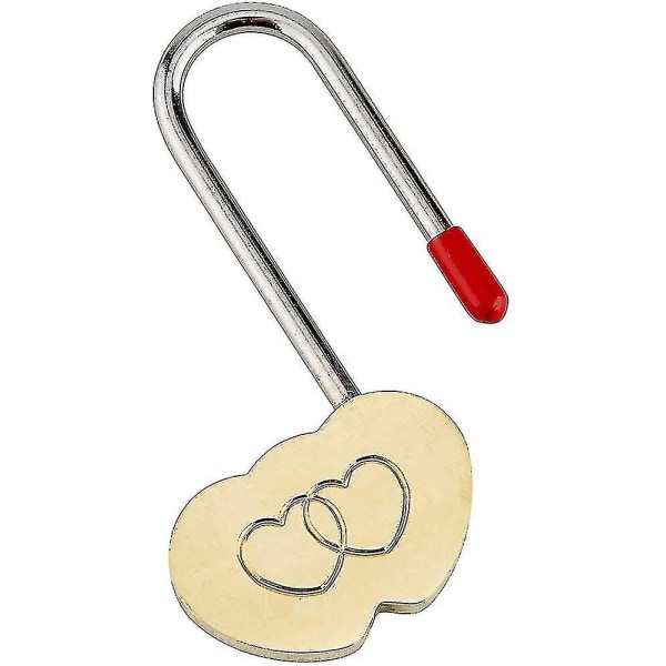Kærlighedslås Hjertehængelås: 3,5" 40mm Hjerteønskelås uden nøgle Evig kærlighed-ksize
