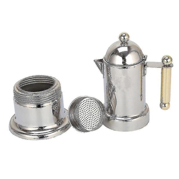 Espresso-kaffebryggare i stål för spishäll, Perkolator, Induktion