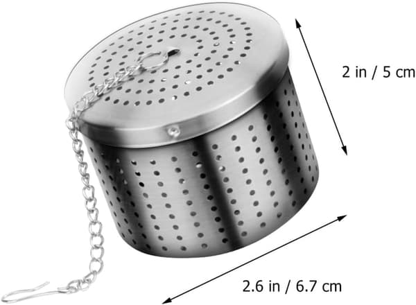 Tesil i rustfrit stål med krogkædedesign, delikat, mini, praktisk stil
