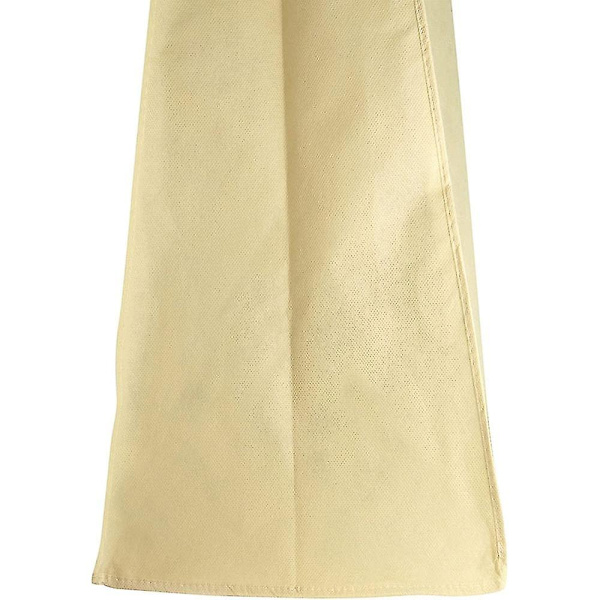 Store Garmentposer, støvtett Deksel Oppbevaringspose Bryllupskjolepose Beige
