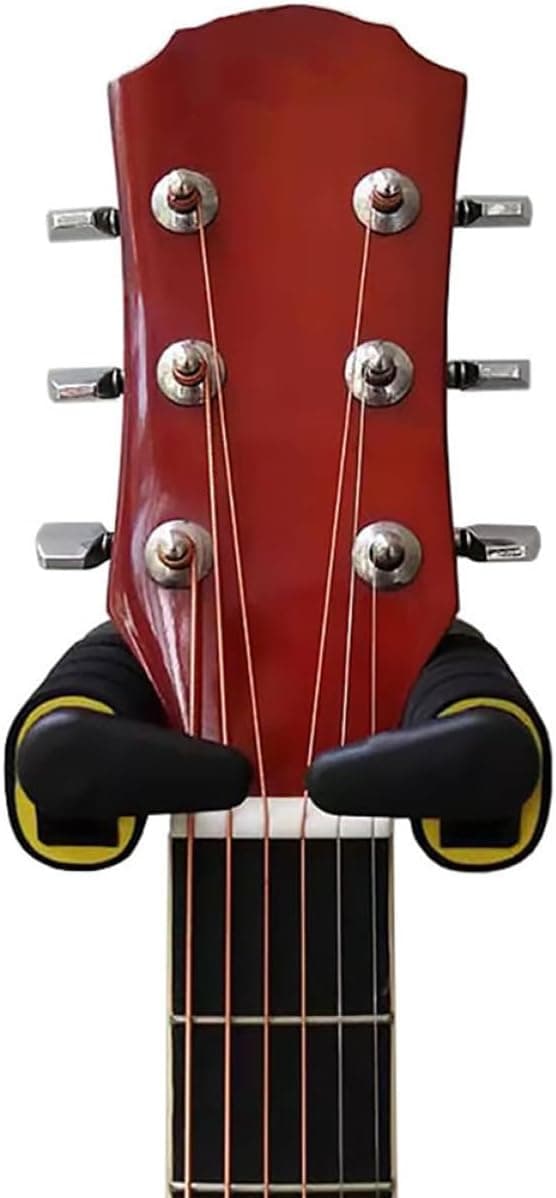 Gitarrhängare Väggfäste Automatisk Hållare Metall och Plast med Svamp Skyddar Gitarr