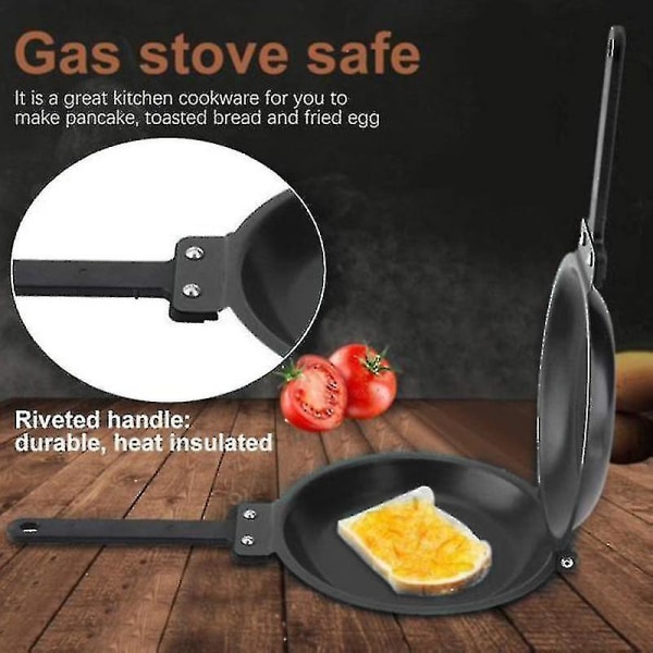 Dobbeltsidig Stegepande Non-stick Keramisk Vendbar Stegepande Pandekage Maker Husholdning Køkken Ty-yuhao
