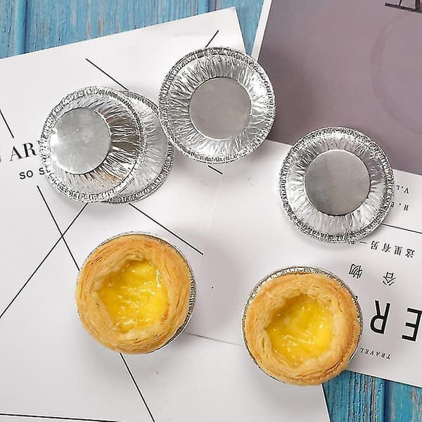 Engangsform for eggedesert i aluminiumsfolie, skinn