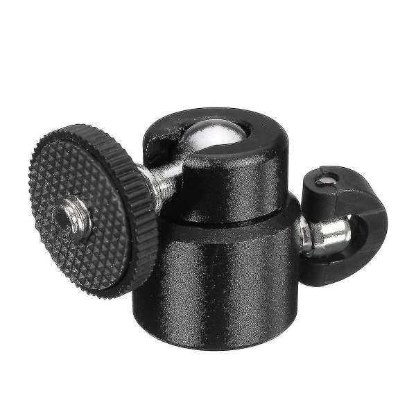 Metal Mini Kuglehoved Flash Bracket Holder Skrue Til Kamera Stativ Hot Shoe (1 Stk, sort)