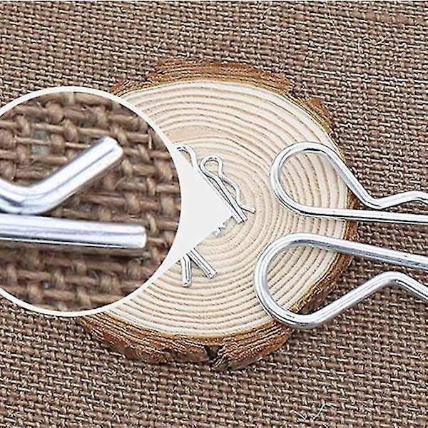 50 stk. 1,5 mm x 35 mm Rustfrit Stål R-Formet Cotter Clip Pin