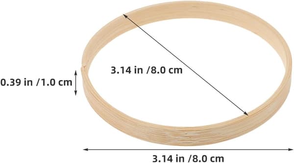 12 stk. bambusringe til vævning til drømmefangere, jule-DIY-kranse, bryllupsdekoration