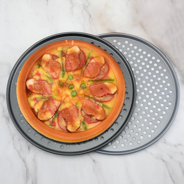 Bakform Kakform Rund Kolstål Non-Stick Beläggning Vacker Praktisk Pizzabakform