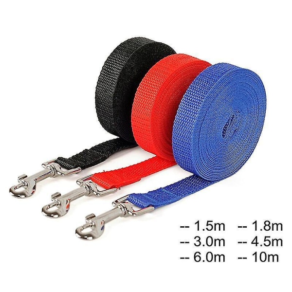 Nylon Dog Leashes 3 Colors 1.5m-10m Walking Harness