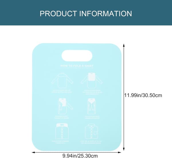 2 st klädbräda bärbar vikbar PP-plagg vikbräda för hemmabruk T-shirt vikverktyg