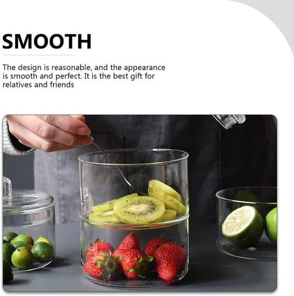 Stabelbar Frugtskål Salatglas Multi-Layer Pladsbesparende Opbevaringsbeholder