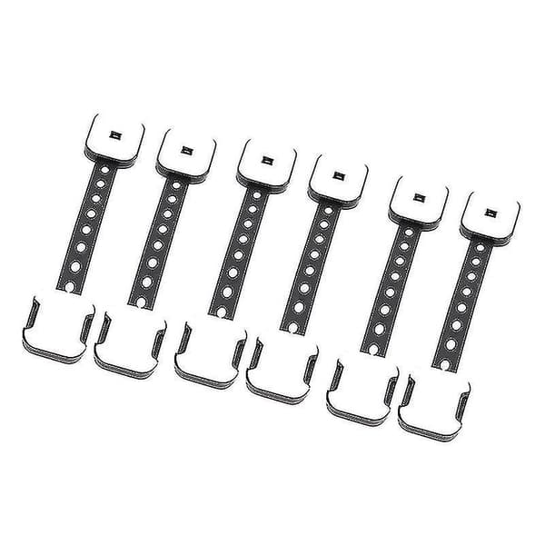 Barnsäkra säkerhetslås [svart], 6-pack barnsäkra skåplås