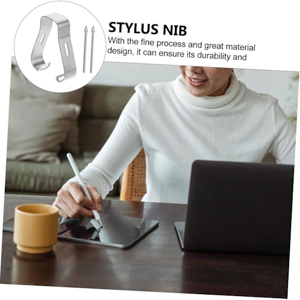 1 Sett Stylus Nibber Kapasitiv Stylus Penn Tupp Penn Tupper S Utskiftbare Erstatninger Kapasitiv