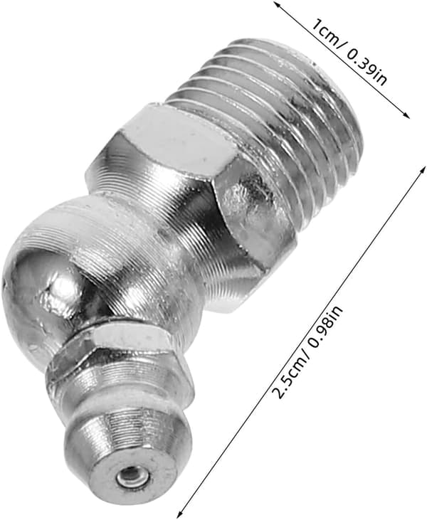 30 stk. hydraulisk fedtnippelsæt 1/4\" 1/8\" lige dyser 304 rustfrit stål til biler