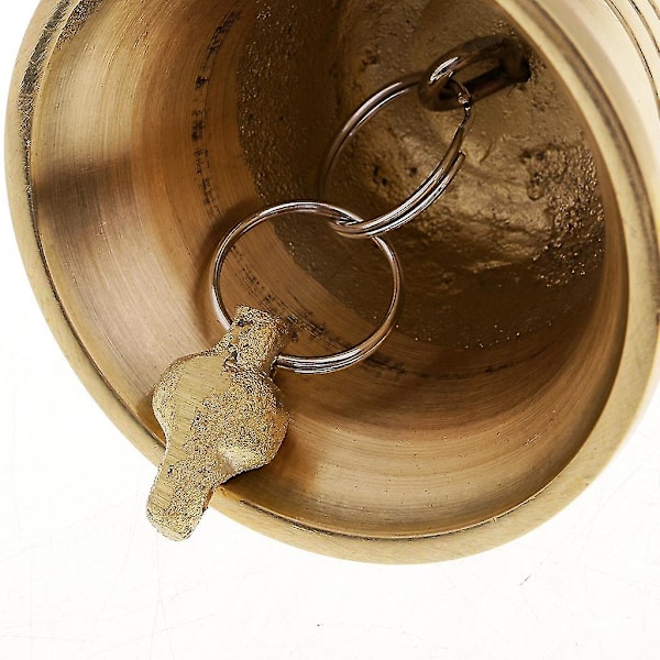 Vindspelhänge, Klocka Öppen Trumpet Antik Mässing Klockcharm Hänge Klocka (färg: guld) (1 st)