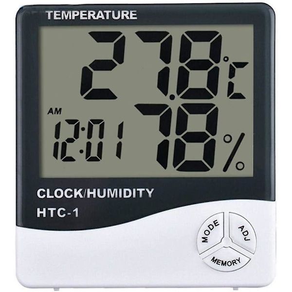 Professionell Mini Digital Inomhus Hygrometer med LCD-Skärm för Hem, Kontor, Barnkammare - Komfort