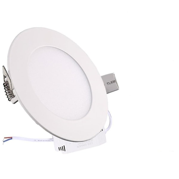 1 stk. 12W LED Panel Lys Downlight Rund Loftlampe AC