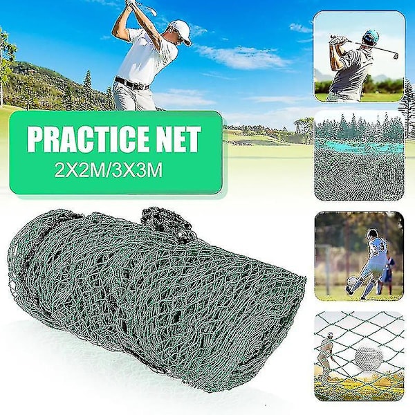 Golfövningsnät Heavy Duty Hållbart Nät Rep Kant Sport Barriär Träning Mesh Golfträning 6.56*6.56ft