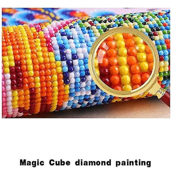DIY Diamantmålning Kit Full Rund Borr Broderi