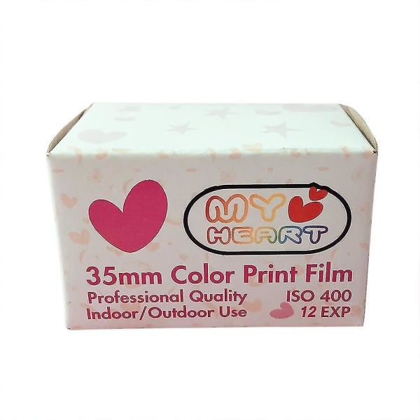 12 stykker af 400 grader farvefilm Retro Sweetheart Film Love 135 negativ film 35 mm kamera til Kodak