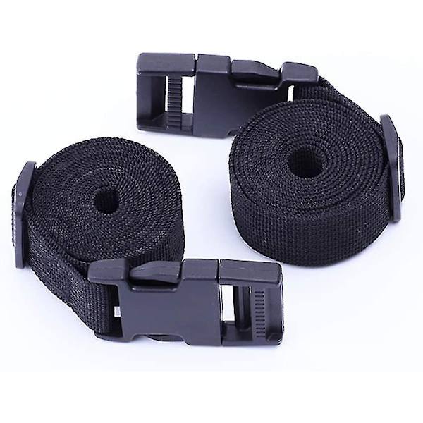 Webbing 25mm Sort Nylon Bagagerem Sort Siden Frigivelse Spænder Kuffert Bagagerem Gave